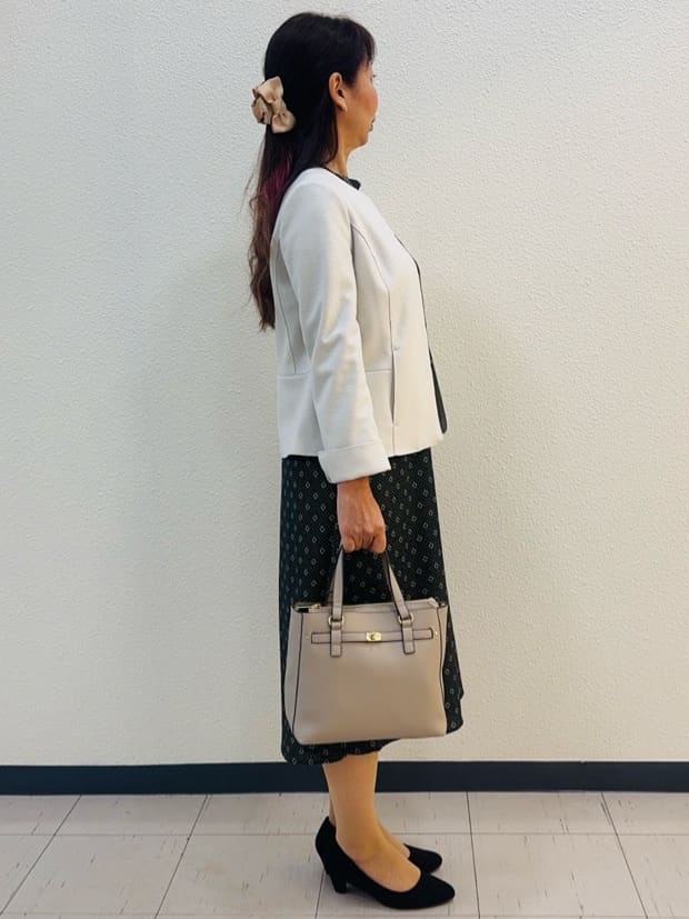 ⭐︎Eimi⭐︎さんの「Reflect｜【ライトアウター／通勤におすすめ◎／セットアップ可／すっきりシルエット】キレイめジャージジャケット」を使ったコーディネート