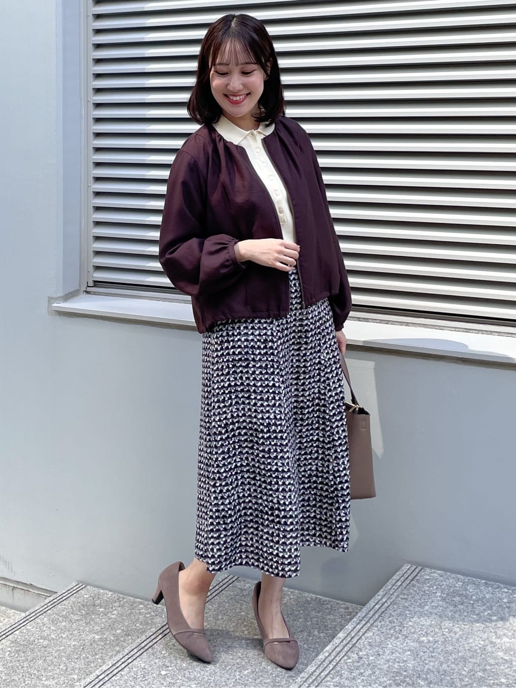 yukariさんの「Reflect｜【ライトアウター／ゆったり羽織れる／気軽な羽織りに◎】ライトブルゾン」を使ったコーディネート