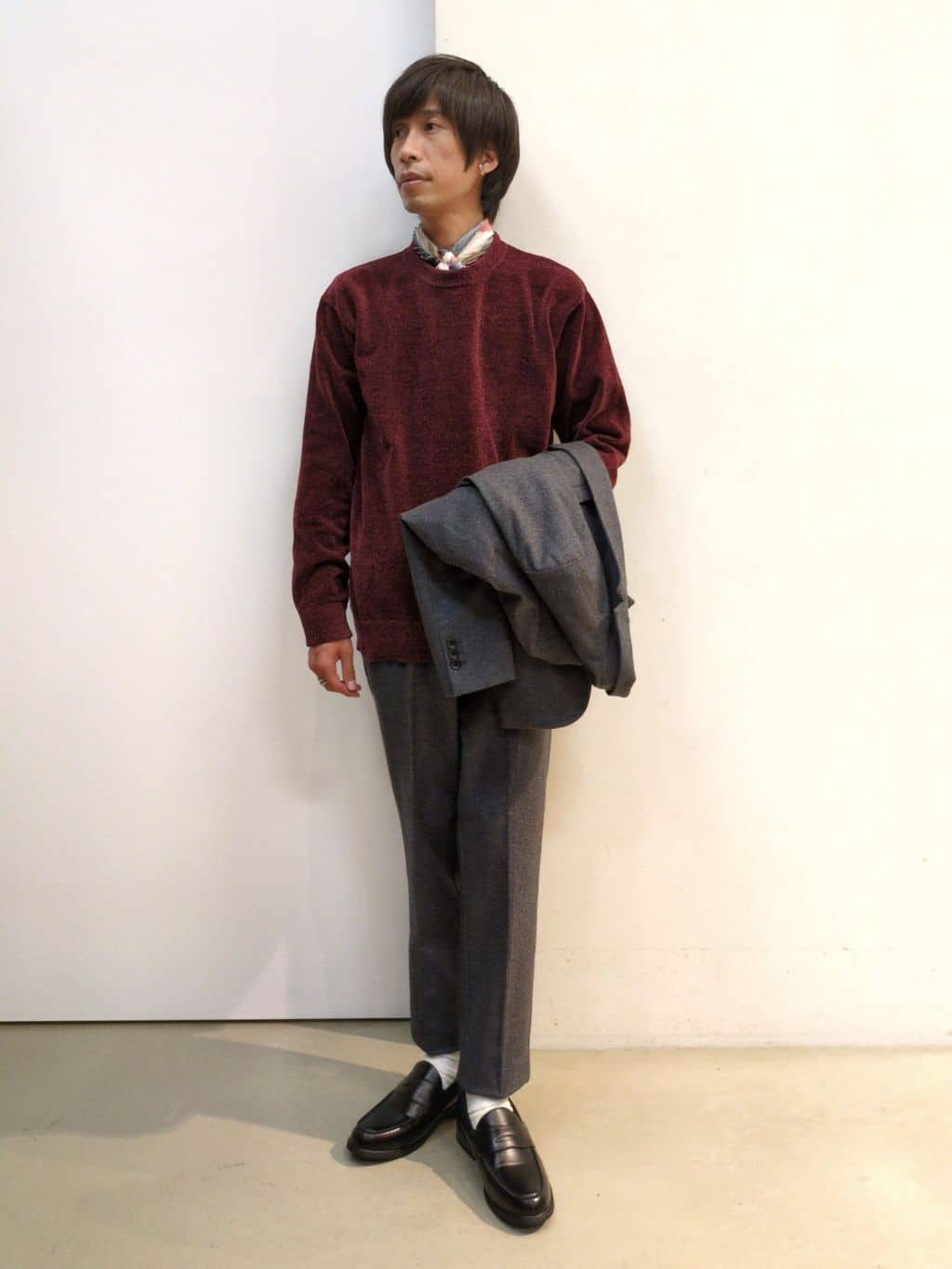 takeさんの「THE SHOP TK｜起毛TRジャージジャケット 【洗濯機OK／ストレッチ／セットアップ可】」を使ったコーディネート