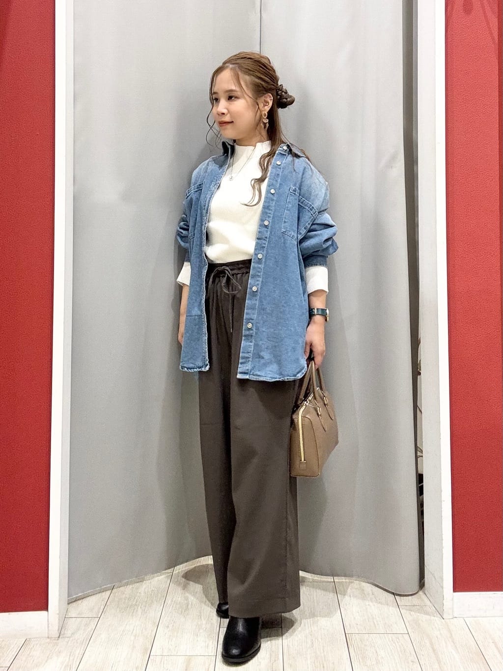 shioさんの「SHOO･LA･RUE｜【着丈選べる/S-LL】触れる度ひんやり ゆるきれい イージーワイドパンツ」を使ったコーディネート