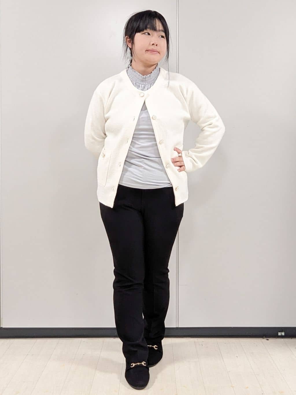 Nonさんの「index｜シャーリングデザイントップス【洗濯機OK／吸湿発熱】」を使ったコーディネート