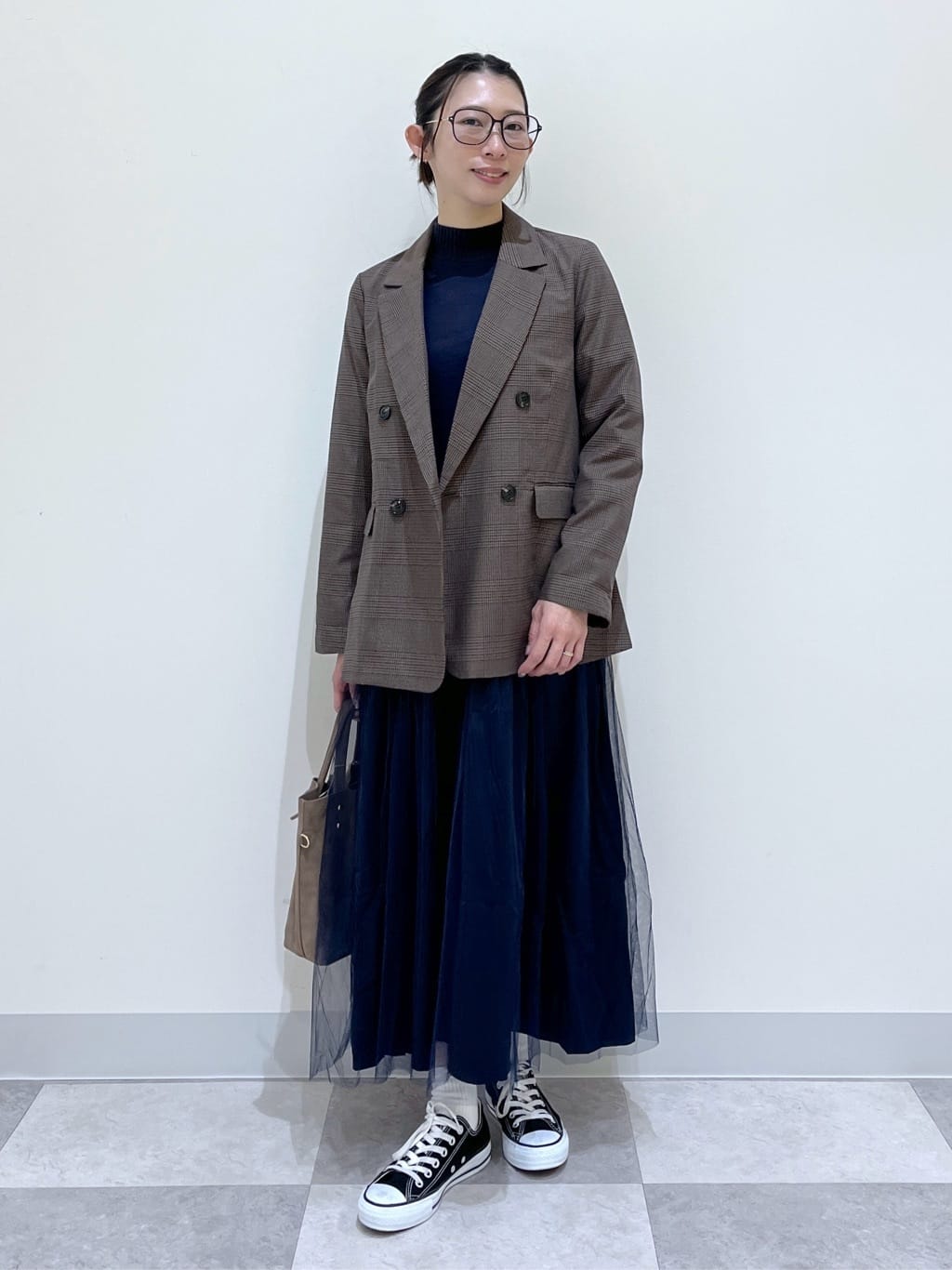 canaさんの「Dessin｜【洗える】ニットチュールドッキングワンピース」を使ったコーディネート