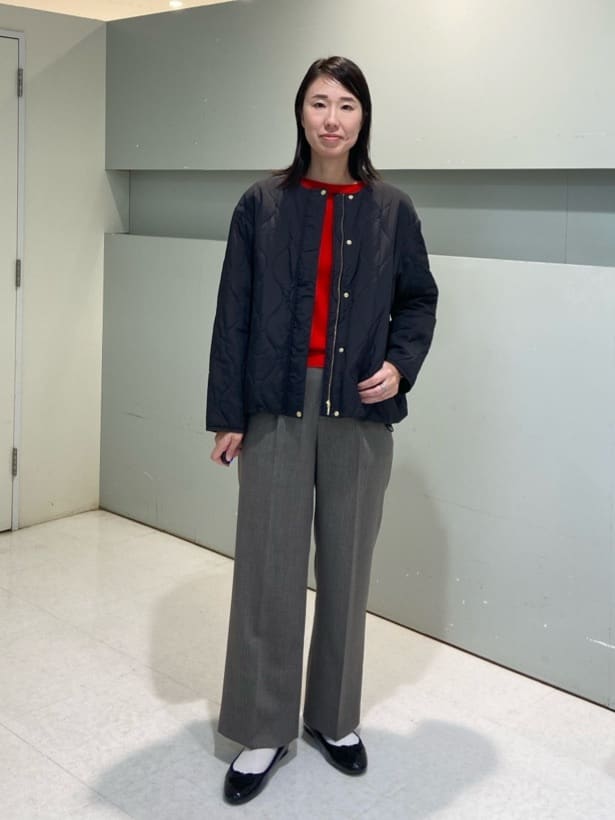 hitomiさんの「UNTITLED｜【アンサンブル可/洗える】シルクウールカシミヤ ドルマンスリーブニット」を使ったコーディネート