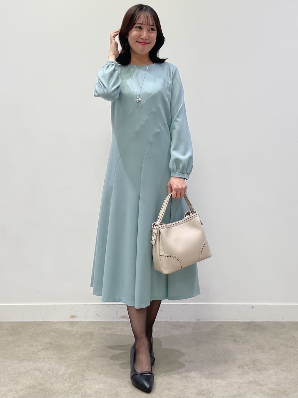 yukariさんの「Reflect｜【SS-4Lサイズ／衿が顔に当たらない◎】スタンドネックミドルコート」を使ったコーディネート