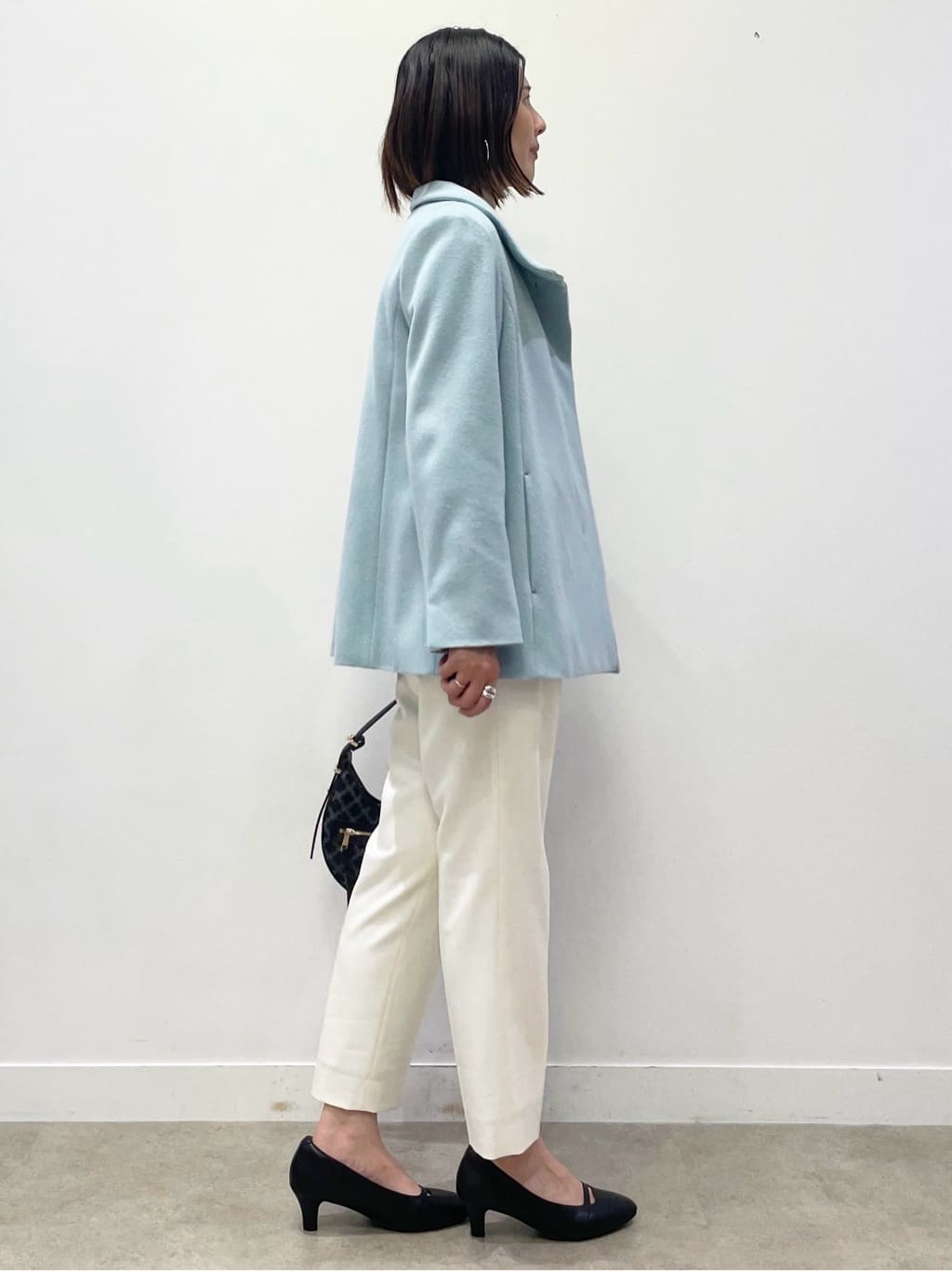 あやたかさんの「Reflect｜【SS-4Lサイズ／衿が顔に当たらない◎】スタンドネックミドルコート」を使ったコーディネート