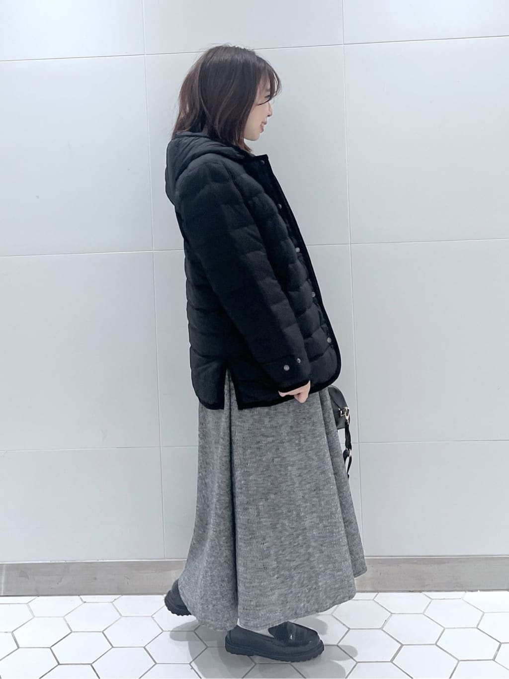 Makinoさんの「Dessin｜【撥水・2WAY】ミュラーダウンコートミドル丈」を使ったコーディネート