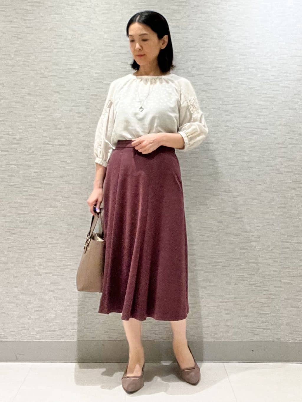 marikoさんの「Reflect｜【一枚で着映える◎】レオパード風ジャカードブラウス」を使ったコーディネート