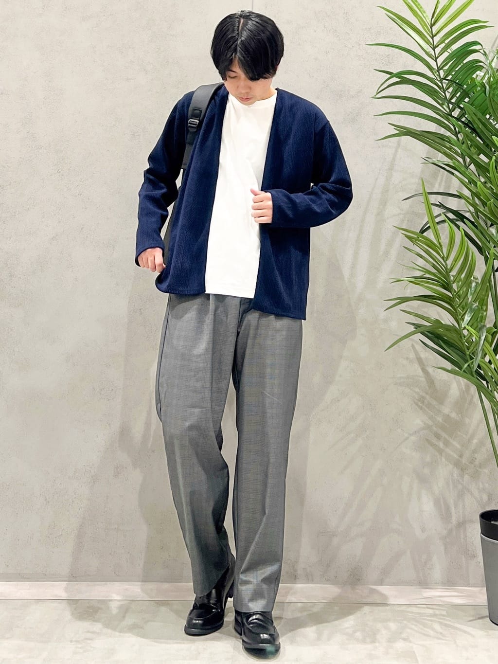 SHI-MAさんの「THE SHOP TK｜【セットでお買い得！】モールニットカーディガン＋長袖Tシャツ　洗濯機OK/吸水速乾・毛玉になりにくい」を使ったコーディネート