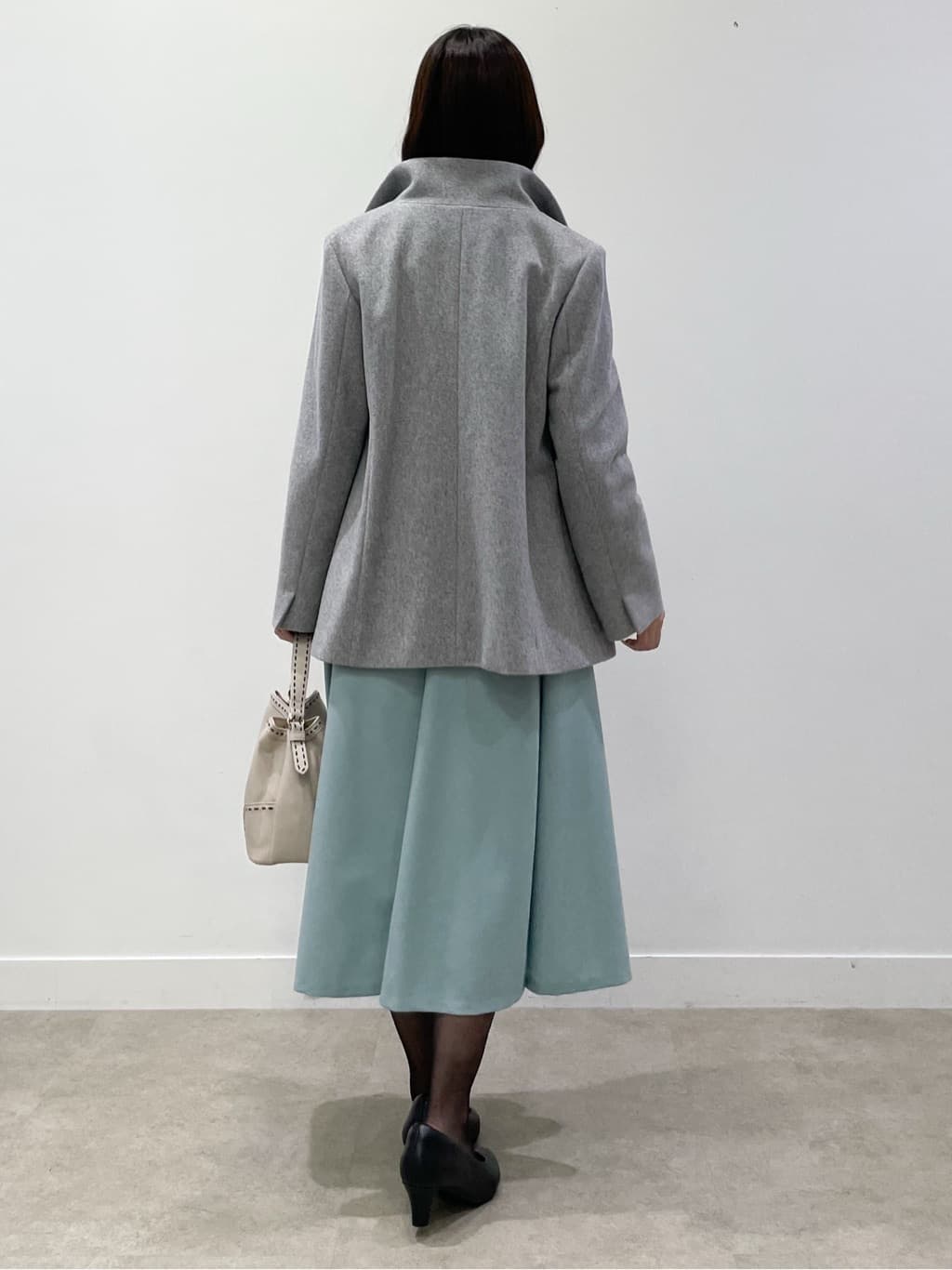 yukariさんの「Reflect｜【SS-4Lサイズ／衿が顔に当たらない◎】スタンドネックミドルコート」を使ったコーディネート