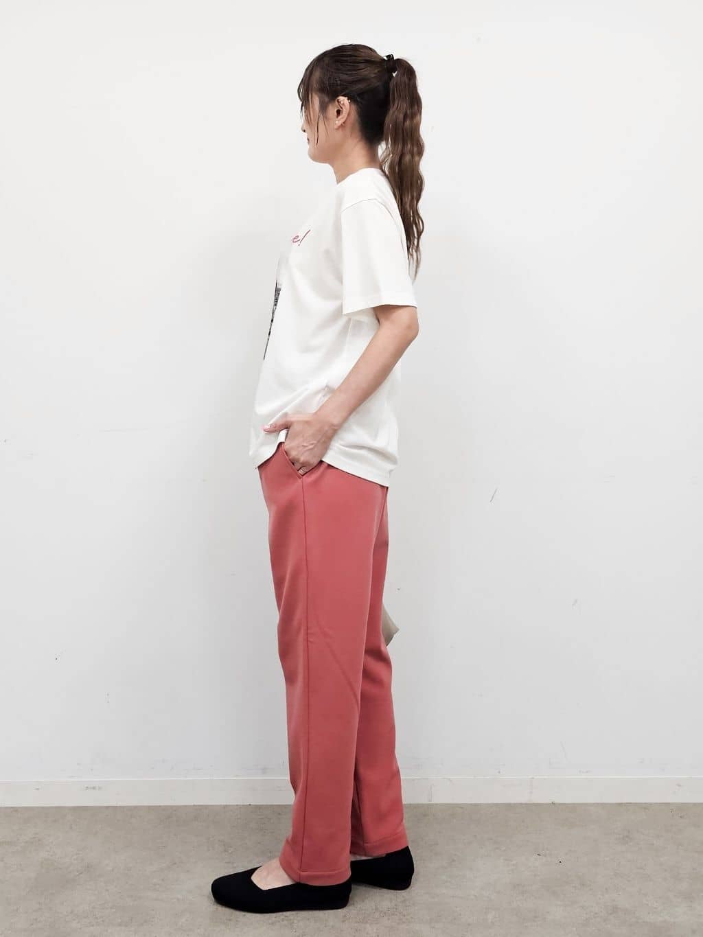 ゆゆさんの「SHOO･LA･RUE｜【S-LL/ひんやり/UV】選べる6柄でそれぞれ欲しくなる プリントTシャツ」を使ったコーディネート