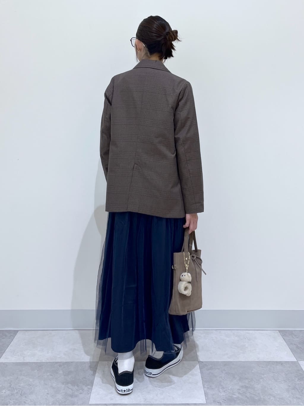 canaさんの「Dessin｜【洗える】ニットチュールドッキングワンピース」を使ったコーディネート