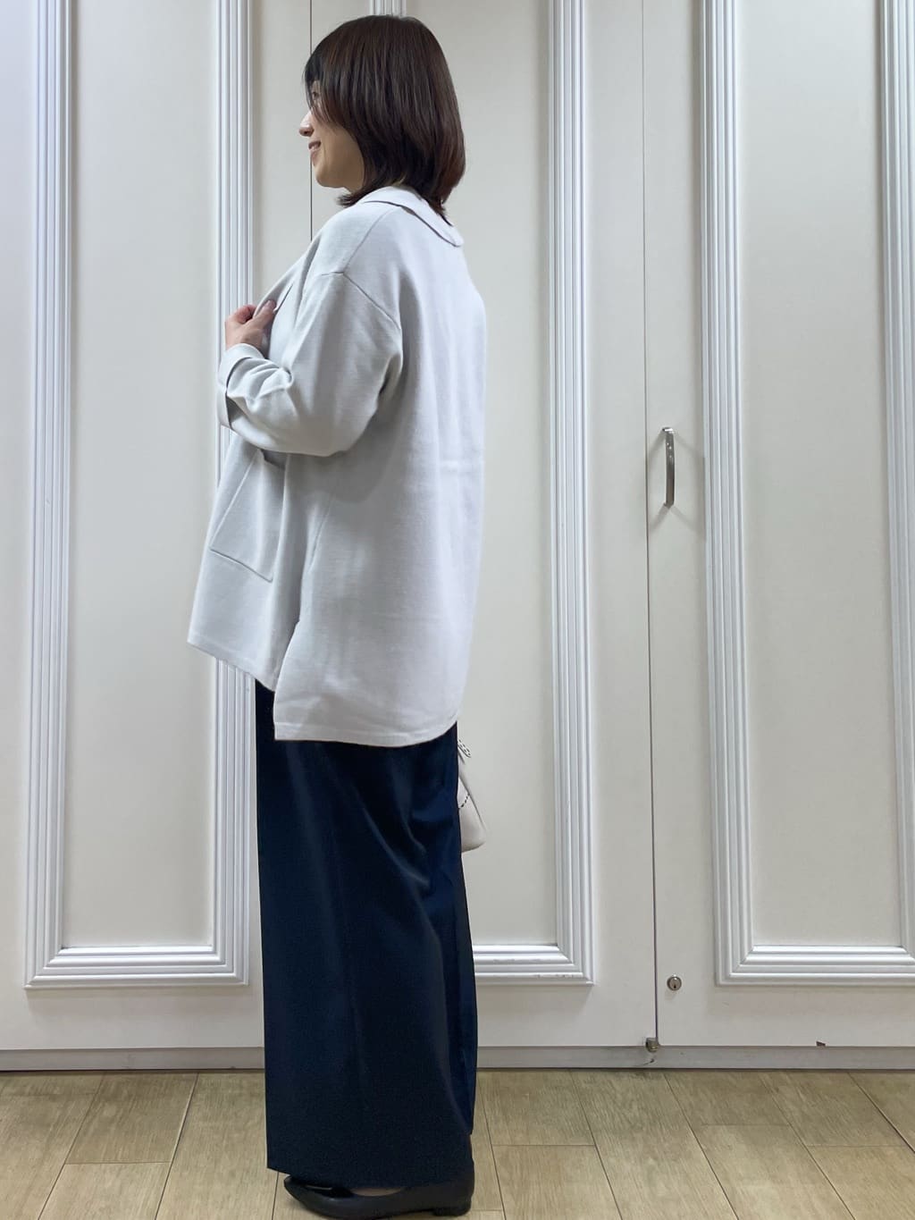 めいさんの「Reflect｜【ライトアウター／気軽な羽織に◎】オフボディカーディガン」を使ったコーディネート