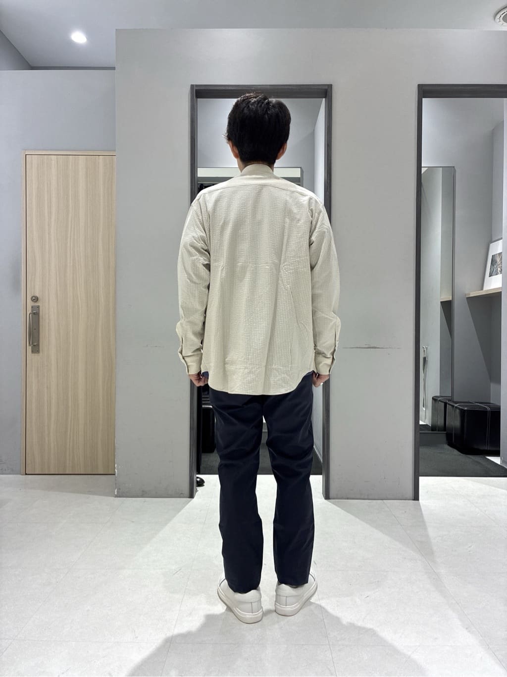 わいずみさんの「TAKEO KIKUCHI｜ストレッチ テーラードＴシャツ」を使ったコーディネート