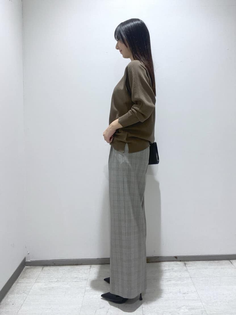 meiさんの「INDIVI｜【洗える／体型カバー】美シルエットニット」を使ったコーディネート