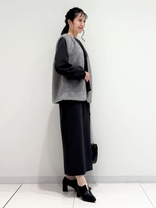 kayoさんの「INDIVI｜ミンク調フェイクファージレ」を使ったコーディネート