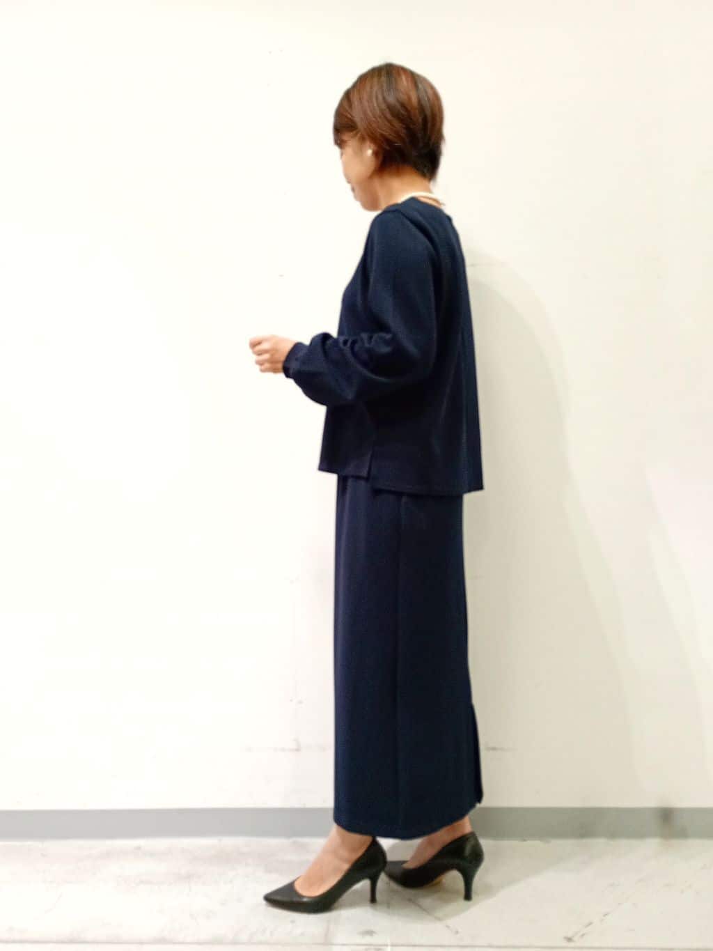 Kさんの「INDIVI｜【SETUP可能／袖コンシャス】ダンボールジャージトップス」を使ったコーディネート