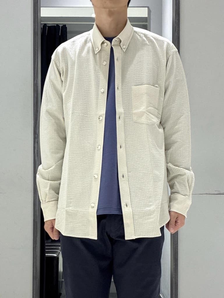 わいずみさんの「TAKEO KIKUCHI｜ストレッチ テーラードＴシャツ」を使ったコーディネート
