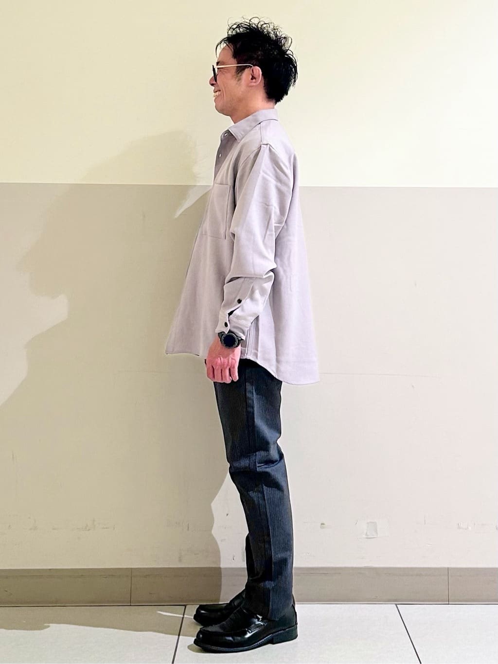 KENJI Iさんの「THE SHOP TK｜マルチボーダープルオーバー S／S」を使ったコーディネート