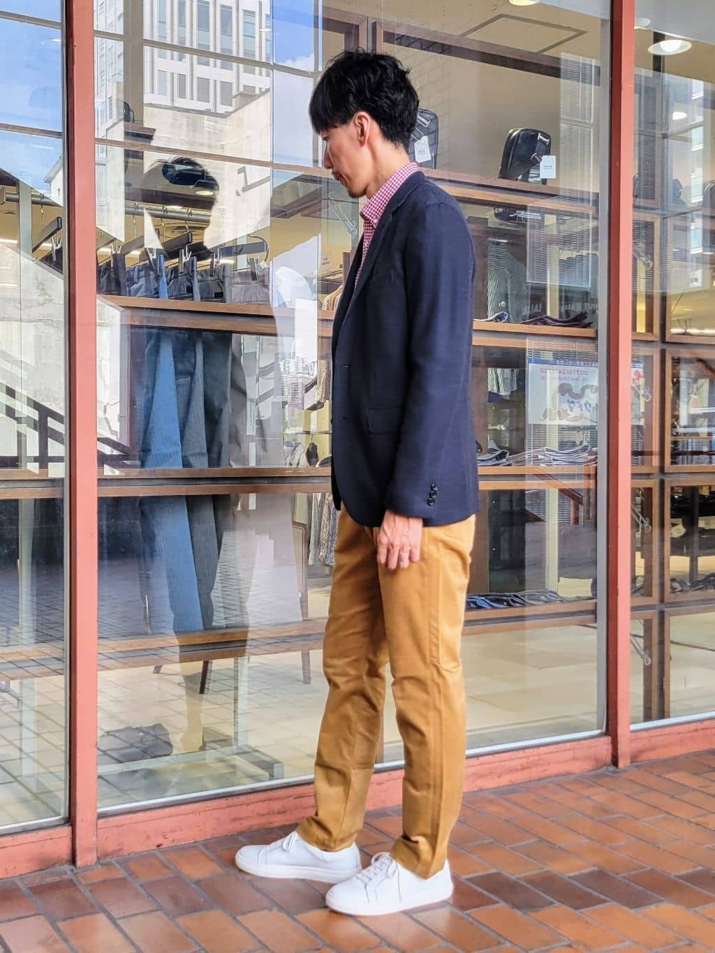 piroyaさんの「TAKEO KIKUCHI｜【Sサイズ～】ラッセルメッシュ ジャケット」を使ったコーディネート