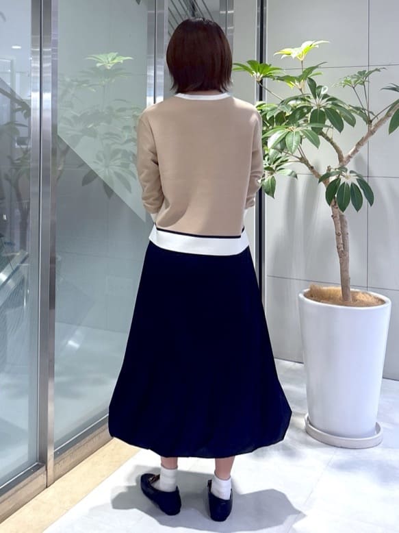 yukaさんの「UNTITLED｜【アンサンブル可/洗える】ウールミラノリブニット」を使ったコーディネート