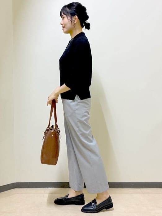  beni_gingerさんの「Reflect｜【透けにくい◎】衿付き七分袖ニット」を使ったコーディネート