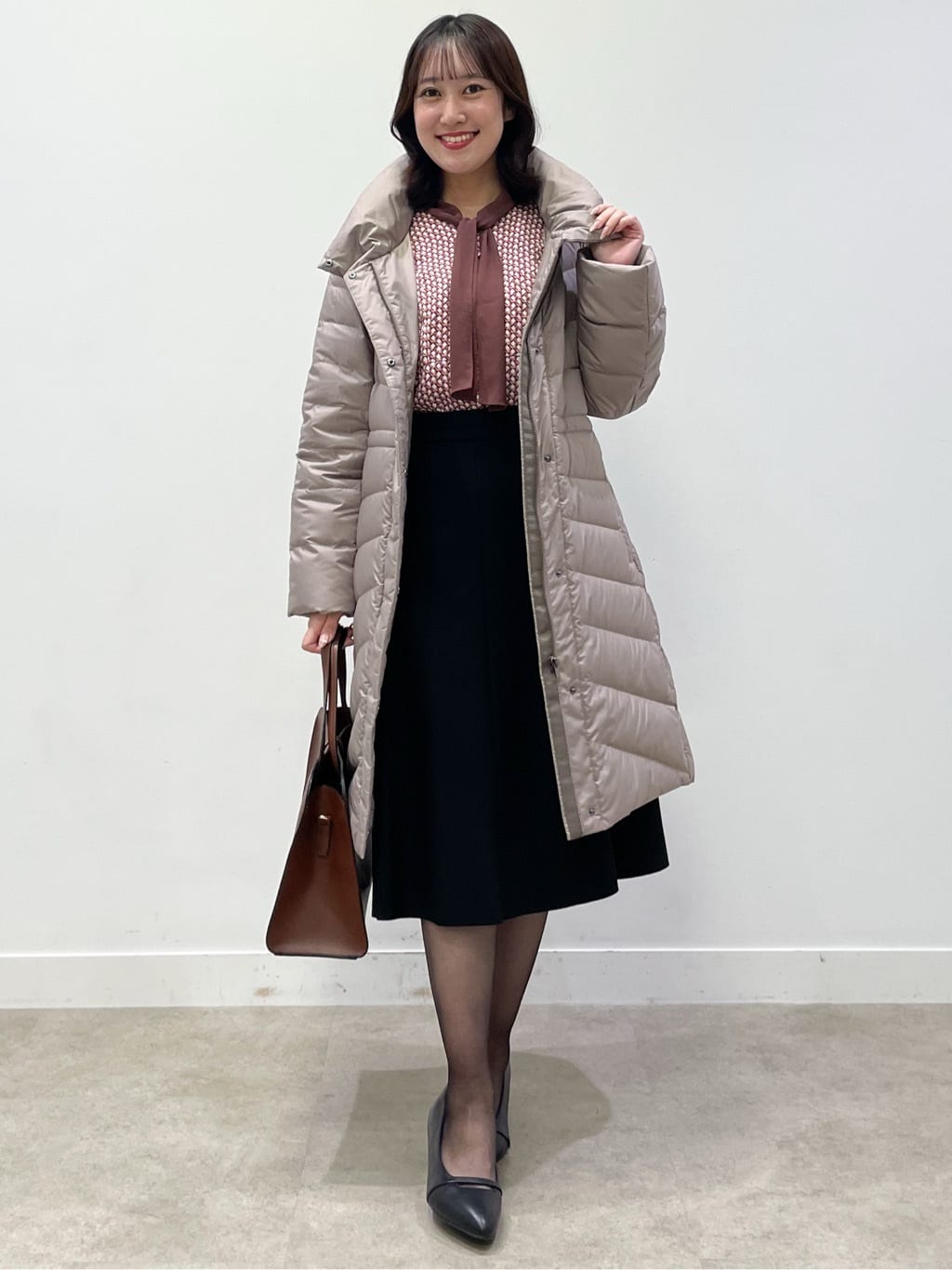 yukariさんの「Reflect｜【SS-4Lサイズ／ウエスト調整可】フーデッドロングダウンコート」を使ったコーディネート