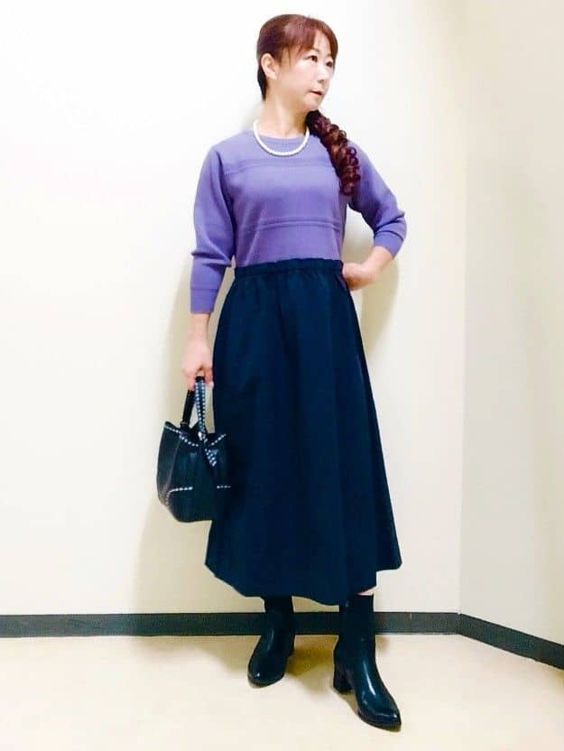 花さんの「Reflect｜【軽い羽織に◎／セットアップ可】パール調ボタン付きカーディガン」を使ったコーディネート