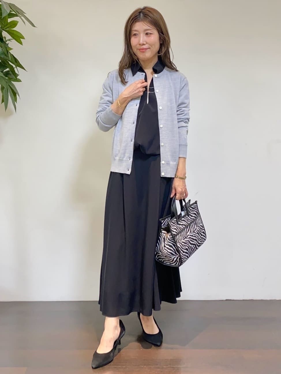 tomoさんの「UNTITLED｜【セットアップ可/後ろウエストゴム】リラクパウダースカート」を使ったコーディネート