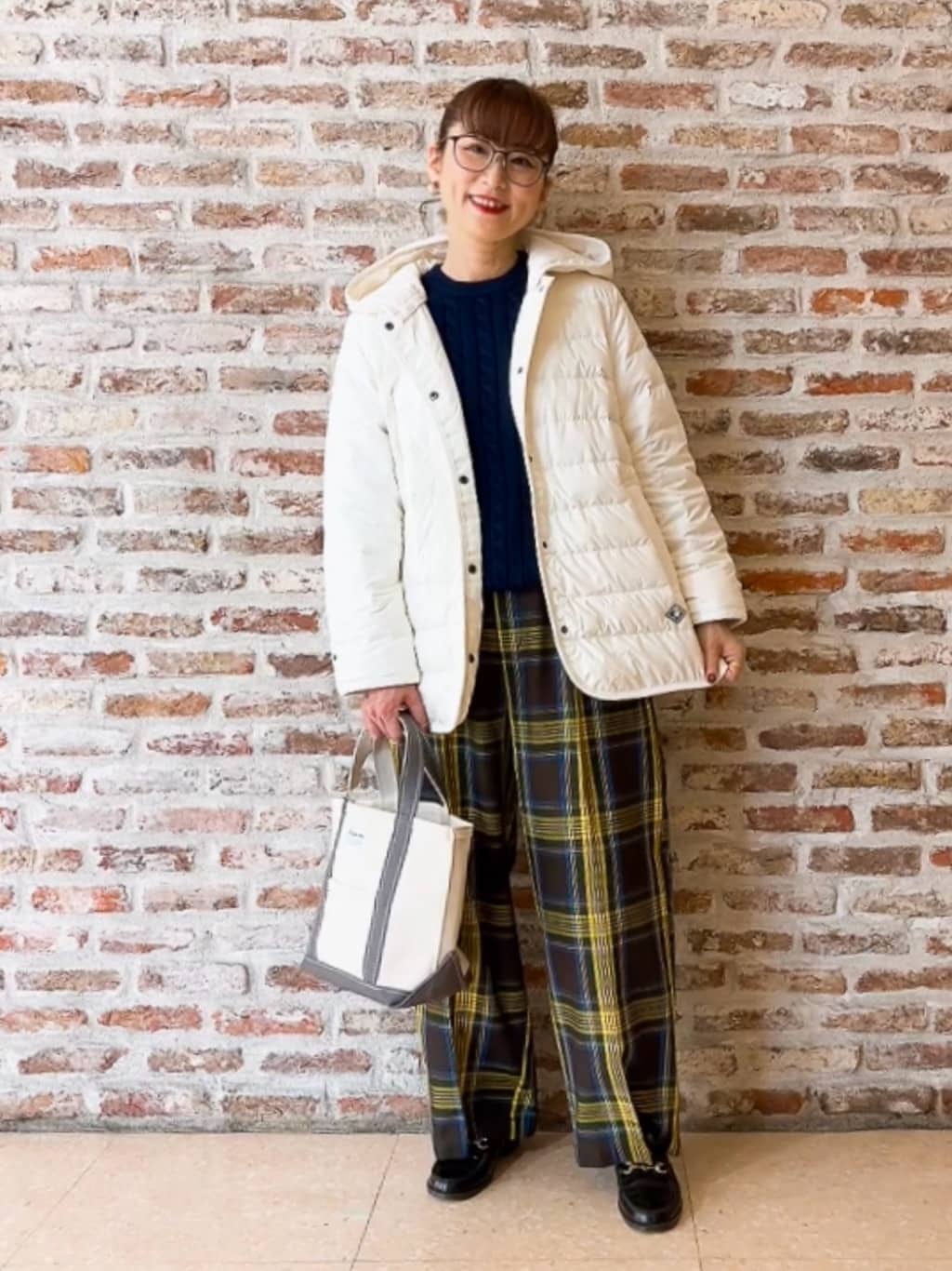 Yasucoさんの「Dessin｜【撥水・2WAY】ミュラーダウンコートミドル丈」を使ったコーディネート