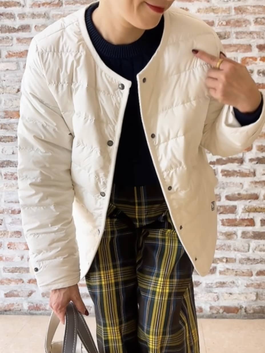 Yasucoさんの「Dessin｜【撥水・2WAY】ミュラーダウンコートミドル丈」を使ったコーディネート