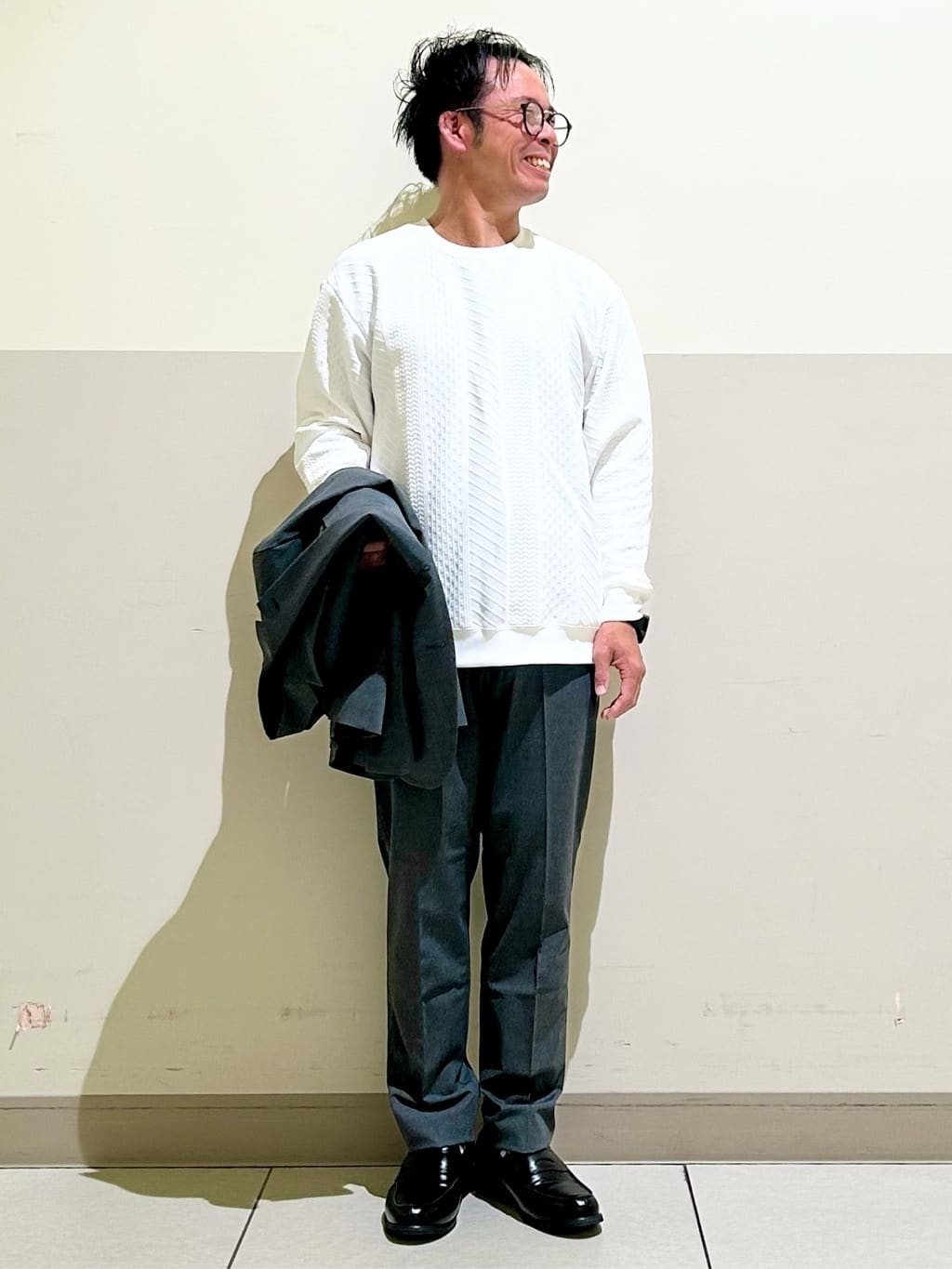KENJI Iさんの「THE SHOP TK｜CARREMAN／キャリーマンTRジャケット【セットアップ可/洗濯機OK】」を使ったコーディネート
