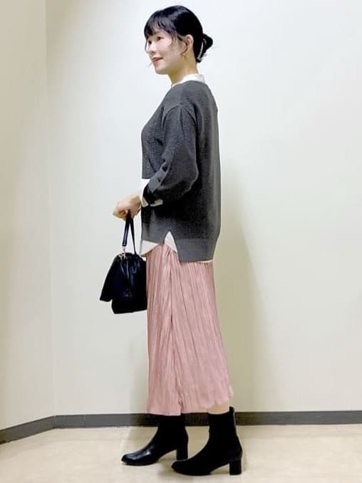  beni_gingerさんの「Reflect｜【パンツ合わせにぴったり◎】ゆったりオフボディニット」を使ったコーディネート