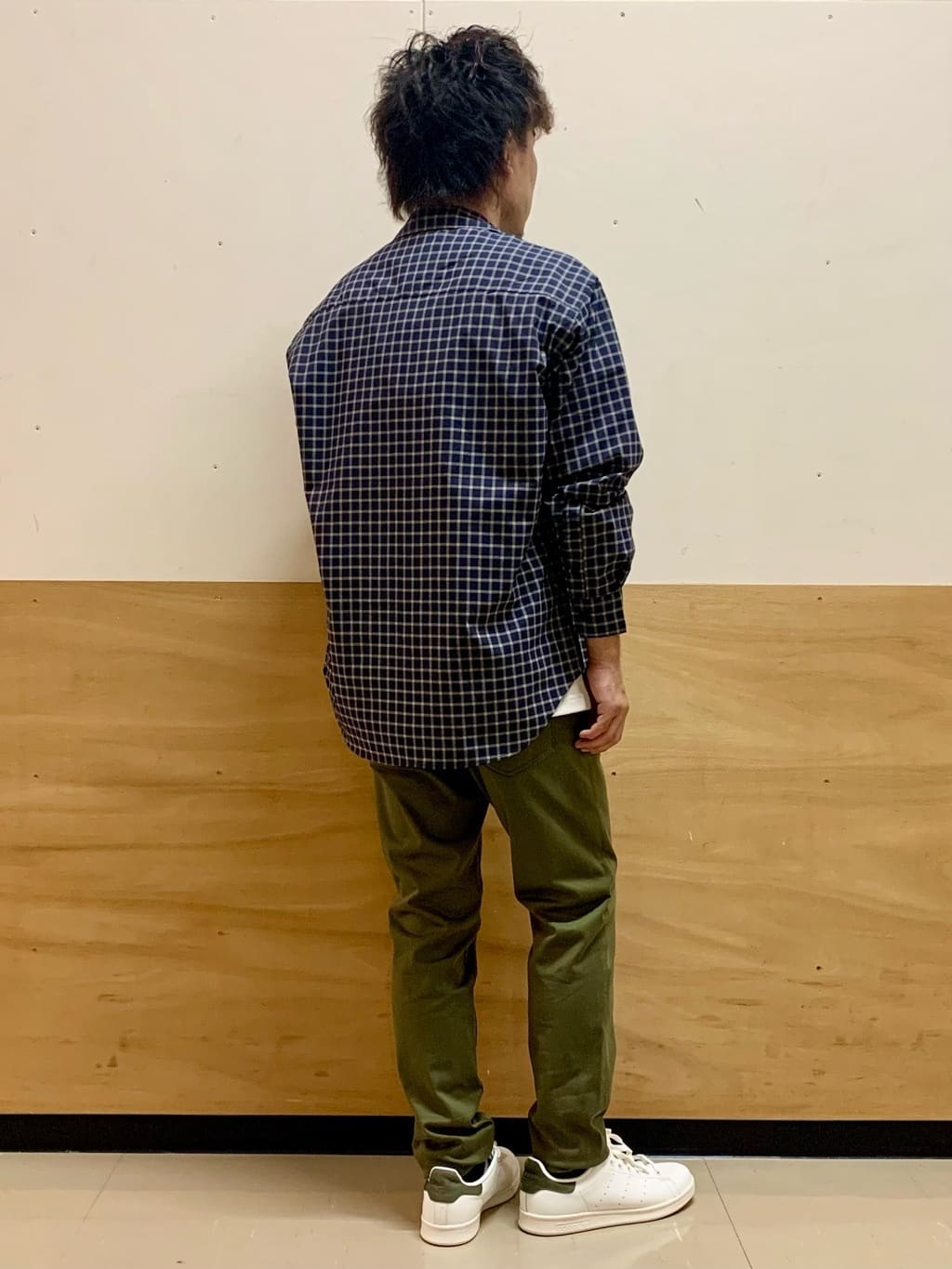 MATUさんの「THE SHOP TK｜チェック＆ストライプ アソート長袖シャツ【洗濯機OK】」を使ったコーディネート