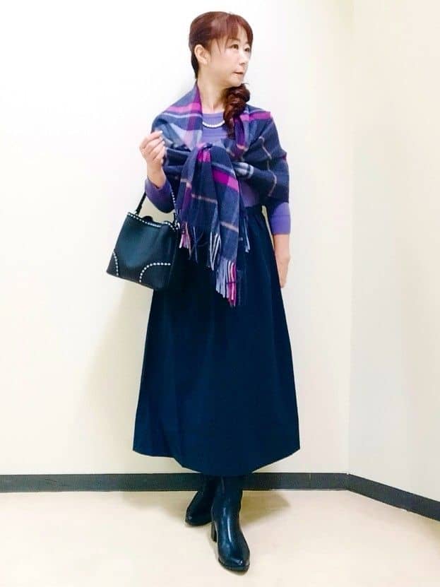 花さんの「Reflect｜【軽い羽織に◎／セットアップ可】パール調ボタン付きカーディガン」を使ったコーディネート