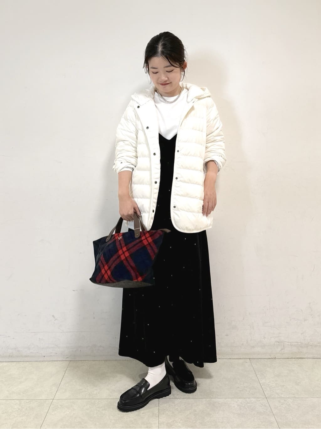 Harunaさんの「Dessin｜【撥水・2WAY】ミュラーダウンコートミドル丈」を使ったコーディネート