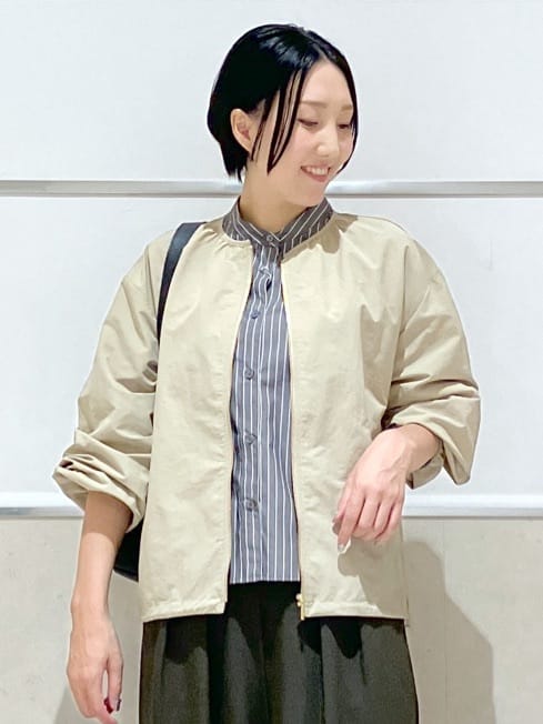 eriko さんの「Dessin｜【セットアップ可・洗える】ダブルタックワイドパンツ」を使ったコーディネート