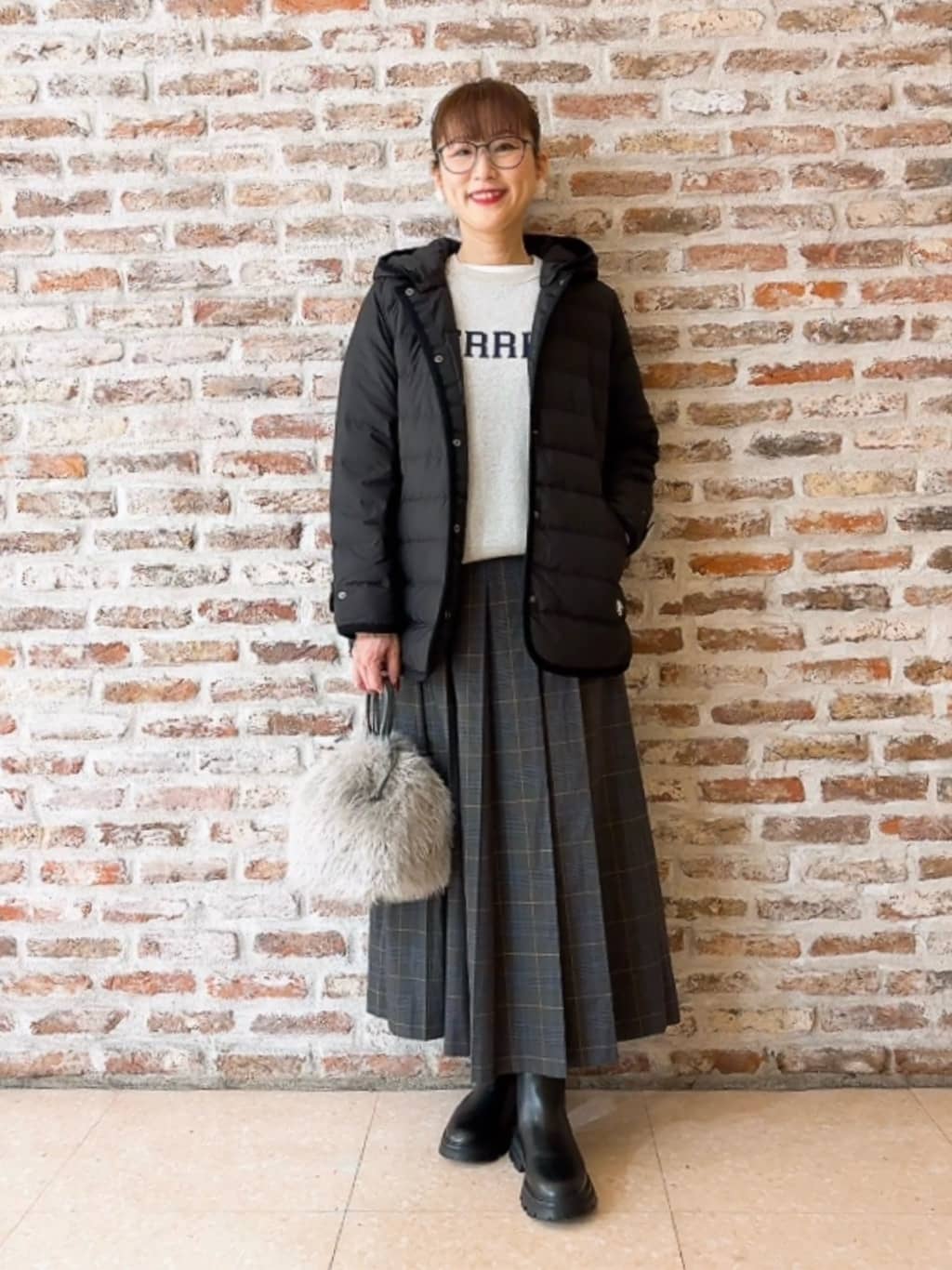 Yasucoさんの「Dessin｜【撥水・2WAY】ミュラーダウンコートミドル丈」を使ったコーディネート