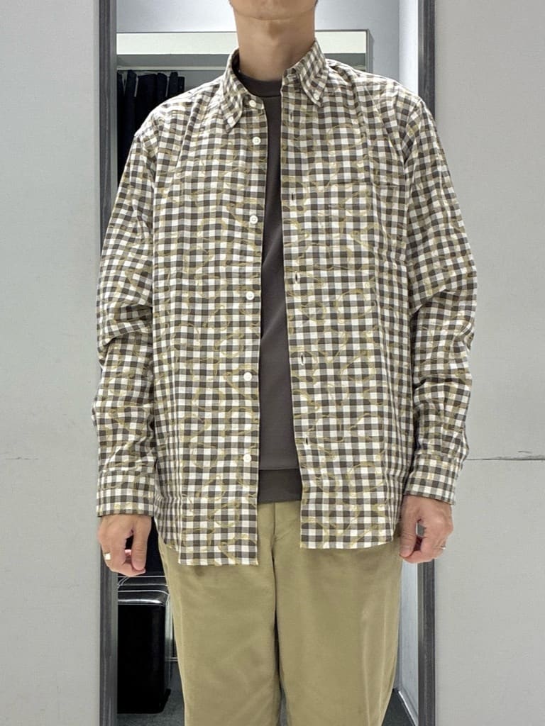 わいずみさんの「TAKEO KIKUCHI｜チェックボーラーガーゼシャツ」を使ったコーディネート