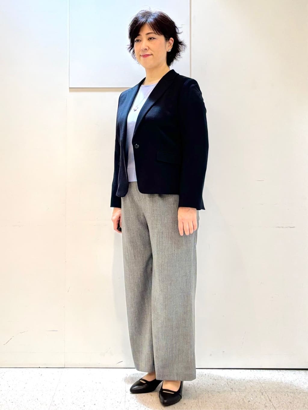ヤスコさんの「Reflect｜【SS-4Lサイズ】匠ジャケット／ベーシックテーラード／WEB先行カラーあり」を使ったコーディネート