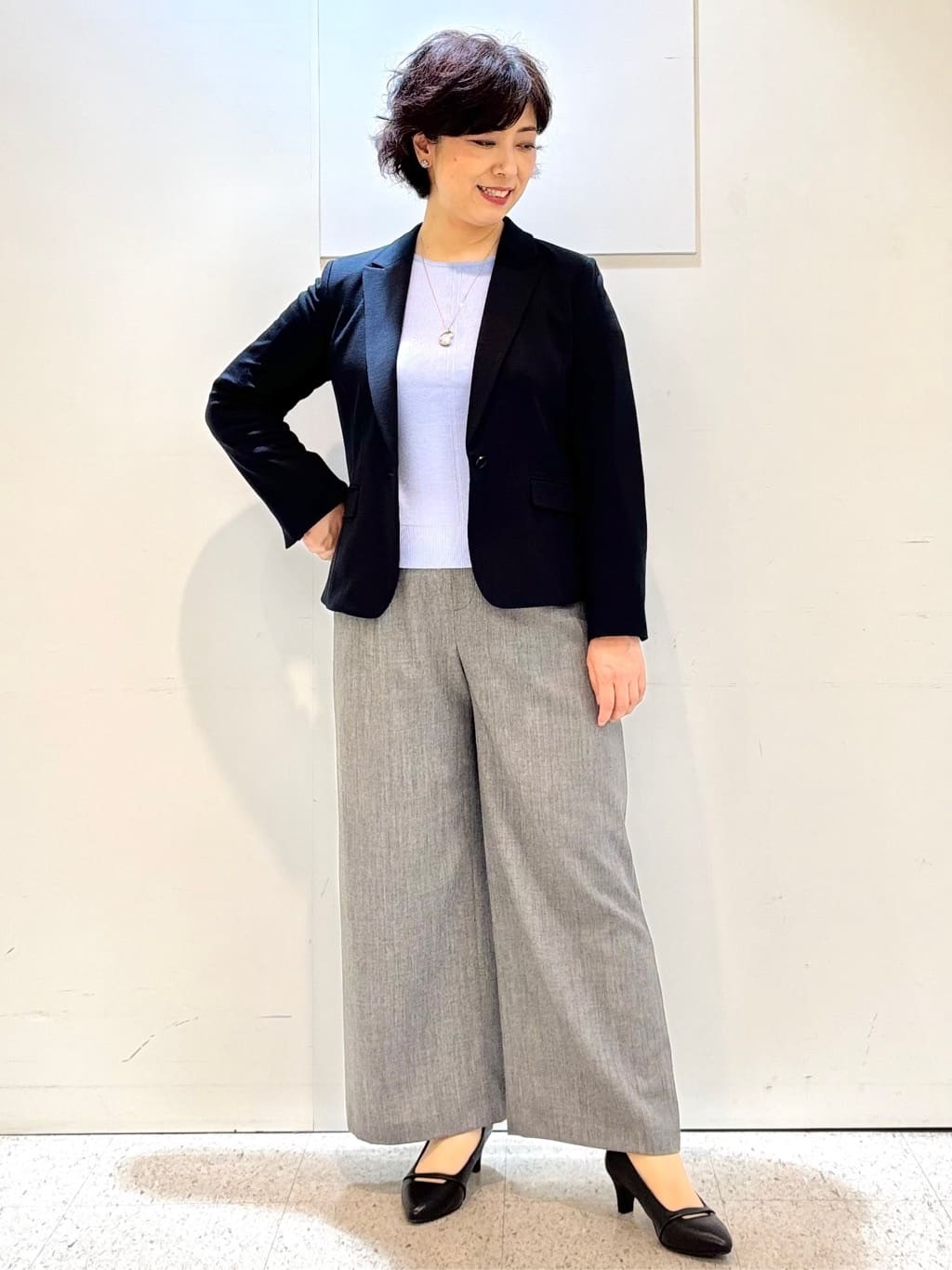 ヤスコさんの「Reflect｜【SS-4Lサイズ】匠ジャケット／ベーシックテーラード／WEB先行カラーあり」を使ったコーディネート