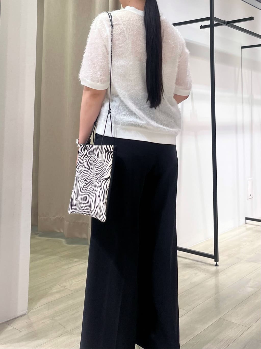 hasuさんの「INDIVI｜ヘアリージャカードトップス」を使ったコーディネート