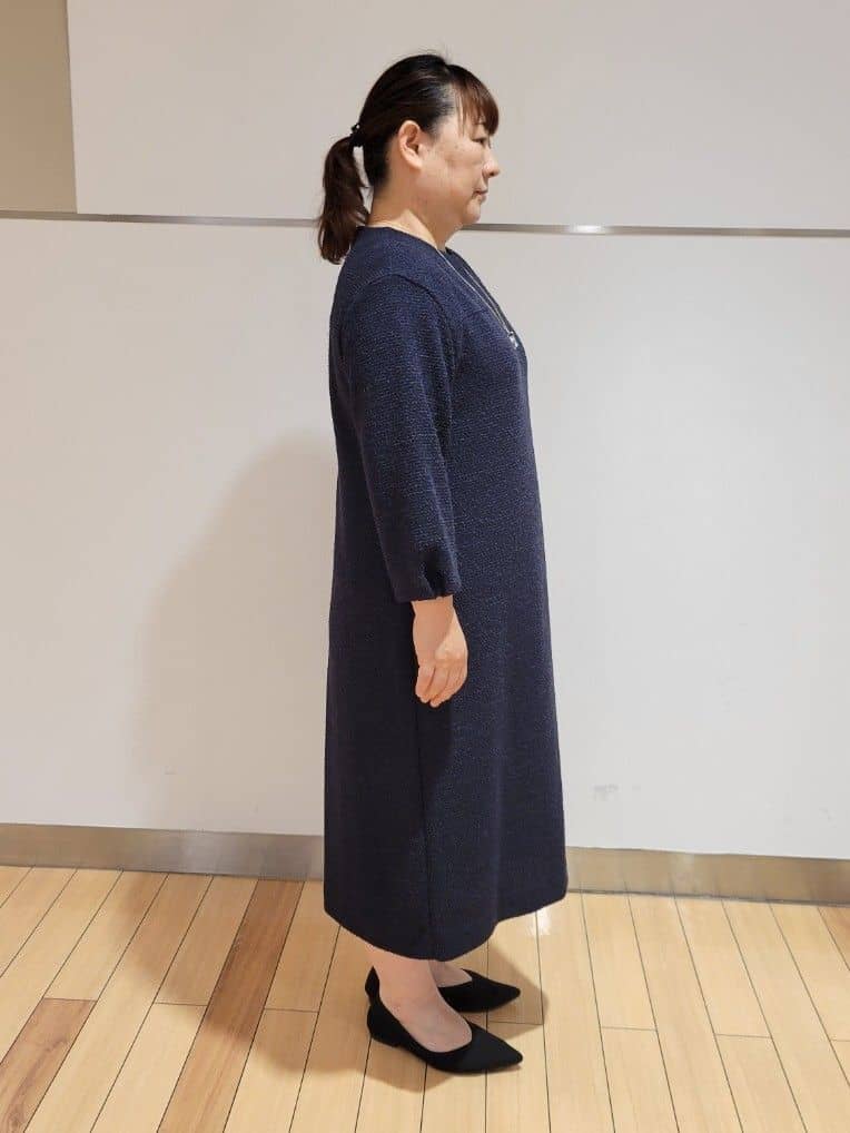 TAKAさんの「UNTITLED｜【洗える/ストレッチ】ツイードジャージワンピース」を使ったコーディネート
