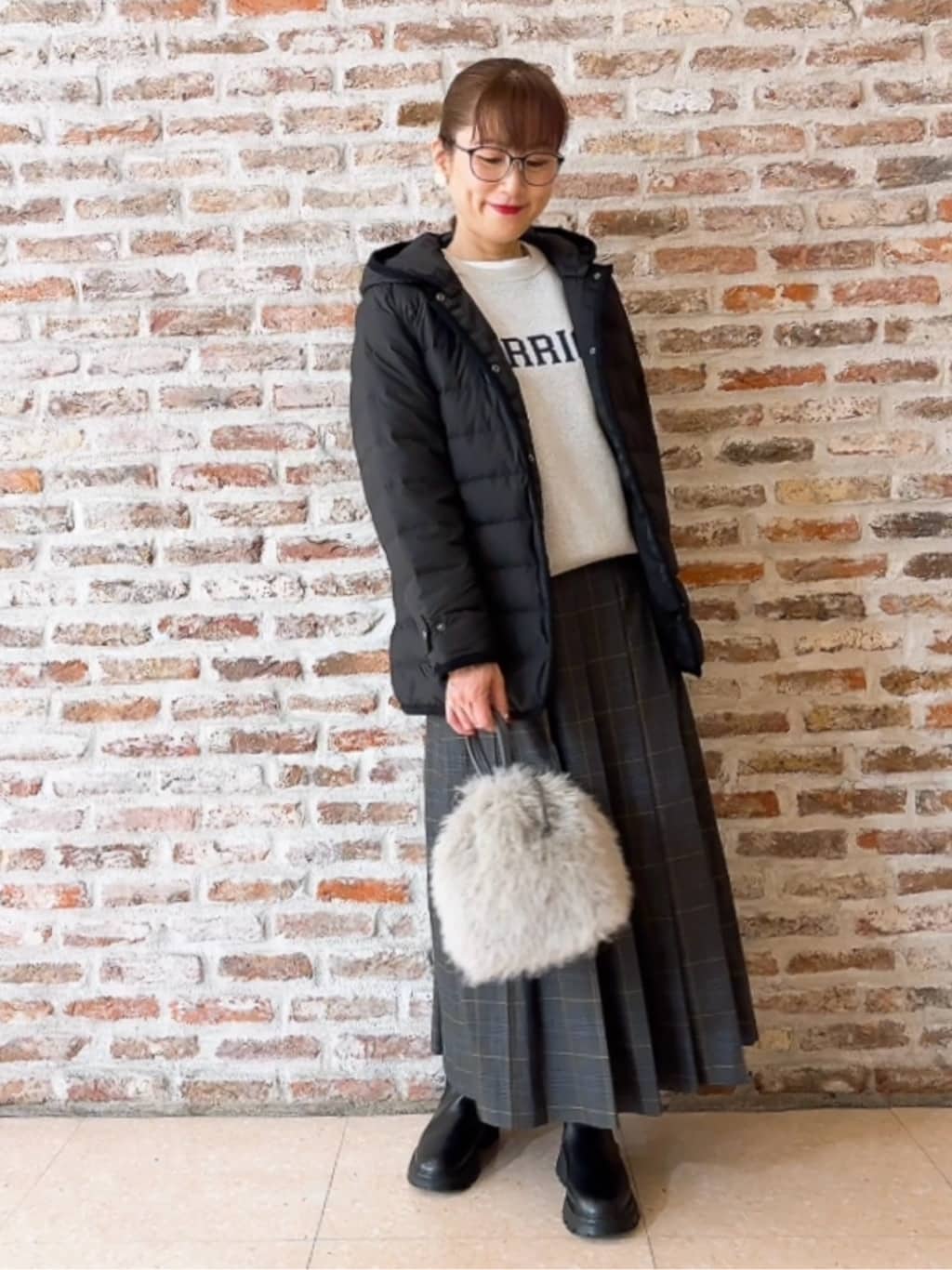 Yasucoさんの「Dessin｜【撥水・2WAY】ミュラーダウンコートミドル丈」を使ったコーディネート