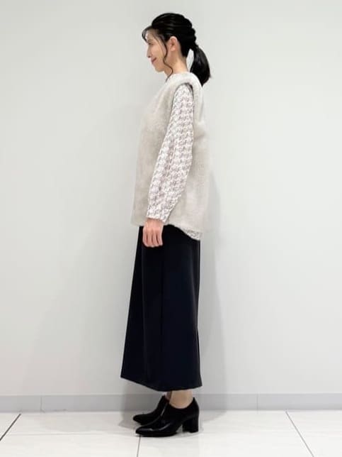 kayoさんの「INDIVI｜ミンク調フェイクファージレ」を使ったコーディネート