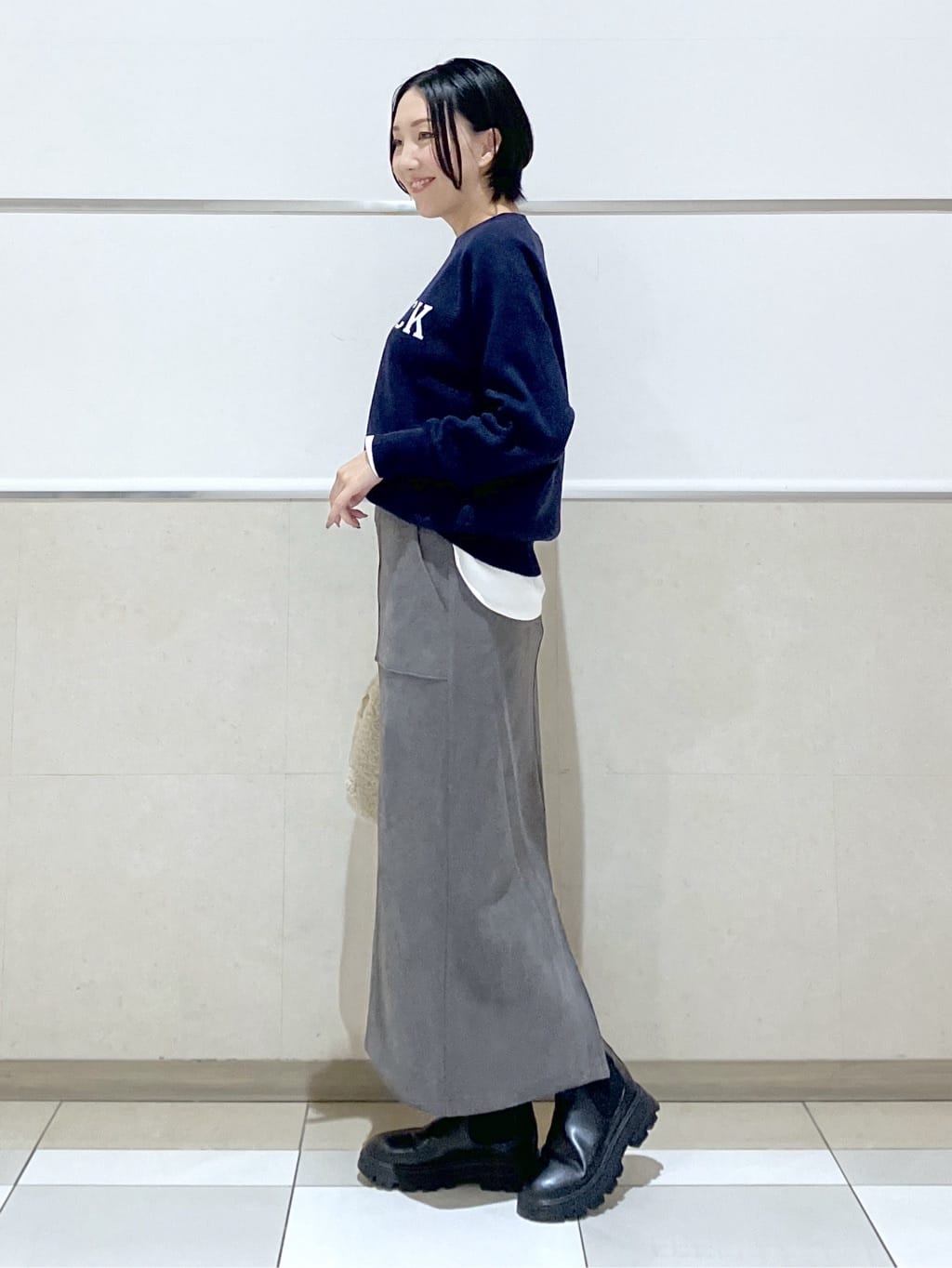 eriko さんの「Dessin｜ダンボールジップブルゾン」を使ったコーディネート