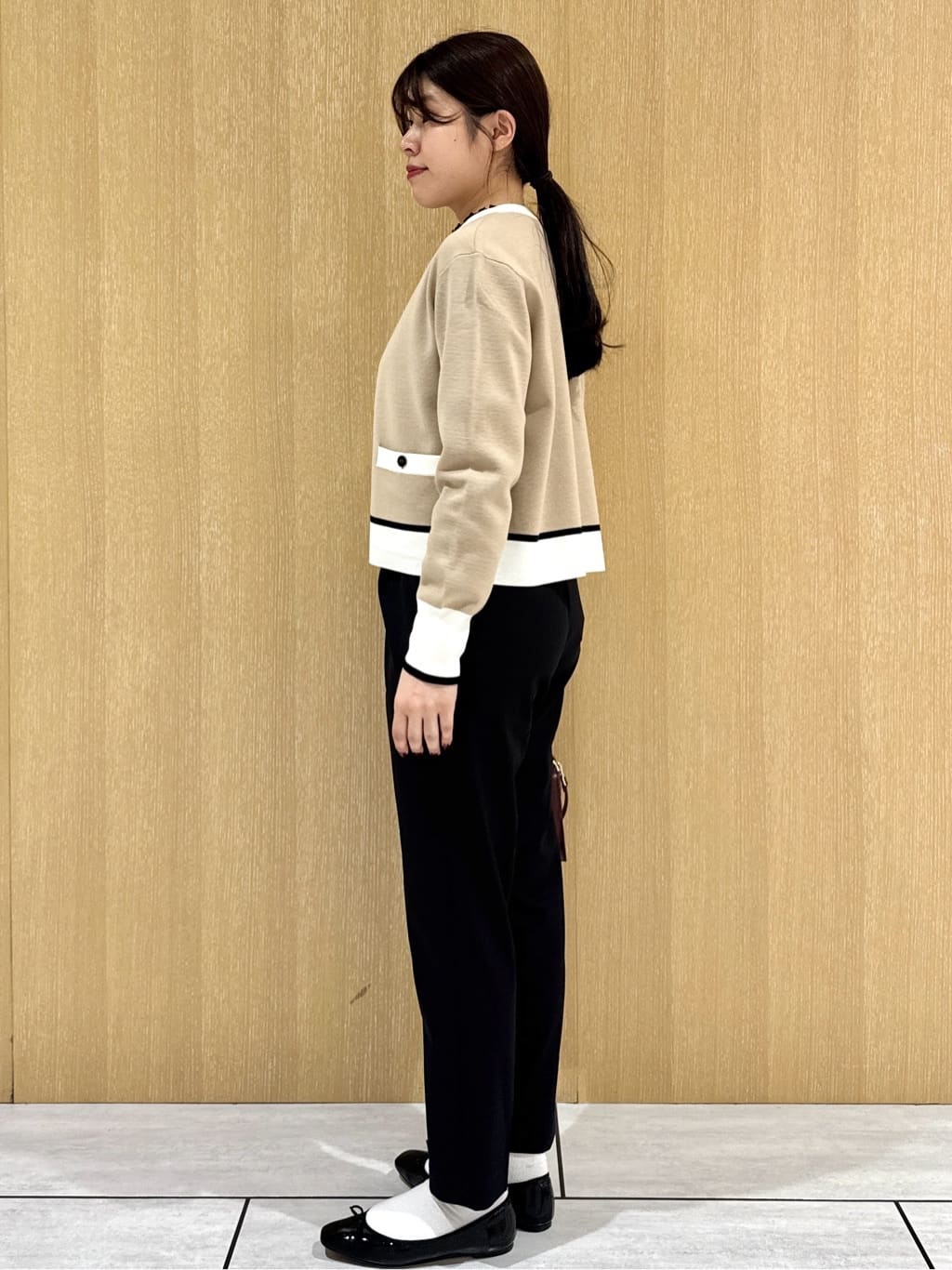 nanaさんの「UNTITLED｜【アンサンブル可/ジャケット風】ウールミラノリブカーディガン」を使ったコーディネート