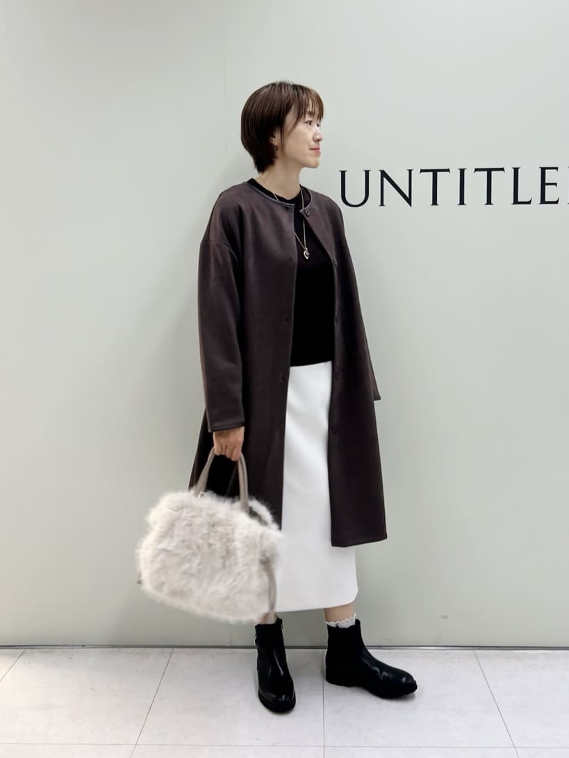 Mikiさんの「UNTITLED｜【8色展開／コンパクト丈】レーヨン混 コクーンニット」を使ったコーディネート