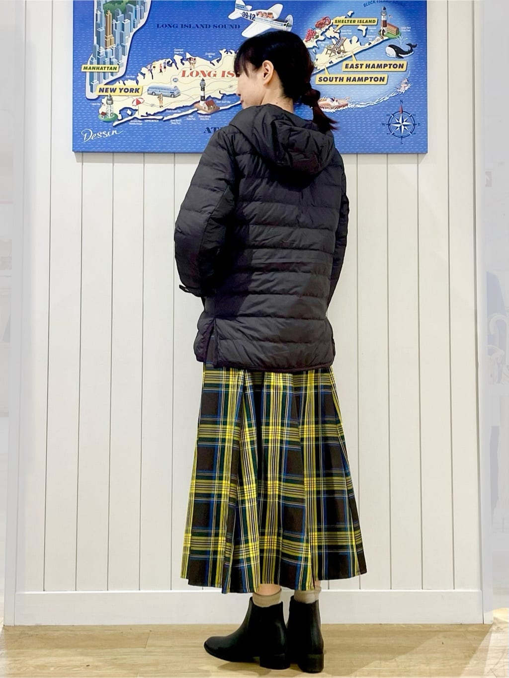 uwatokoさんの「Dessin｜【撥水・2WAY】ミュラーダウンコートミドル丈」を使ったコーディネート