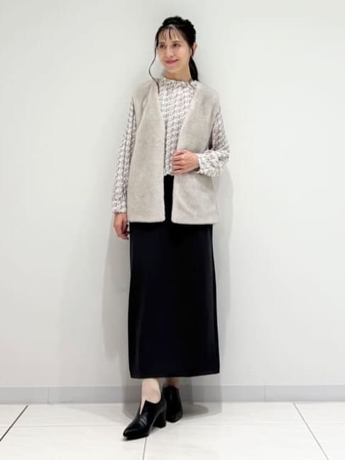 kayoさんの「INDIVI｜ミンク調フェイクファージレ」を使ったコーディネート