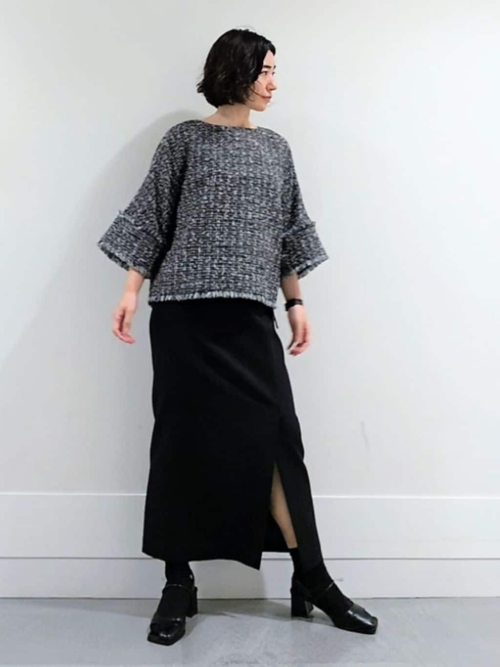 ミズタさんの「UNTITLED｜【セットアップ可/洗える】スラブテーラードカラージレ」を使ったコーディネート